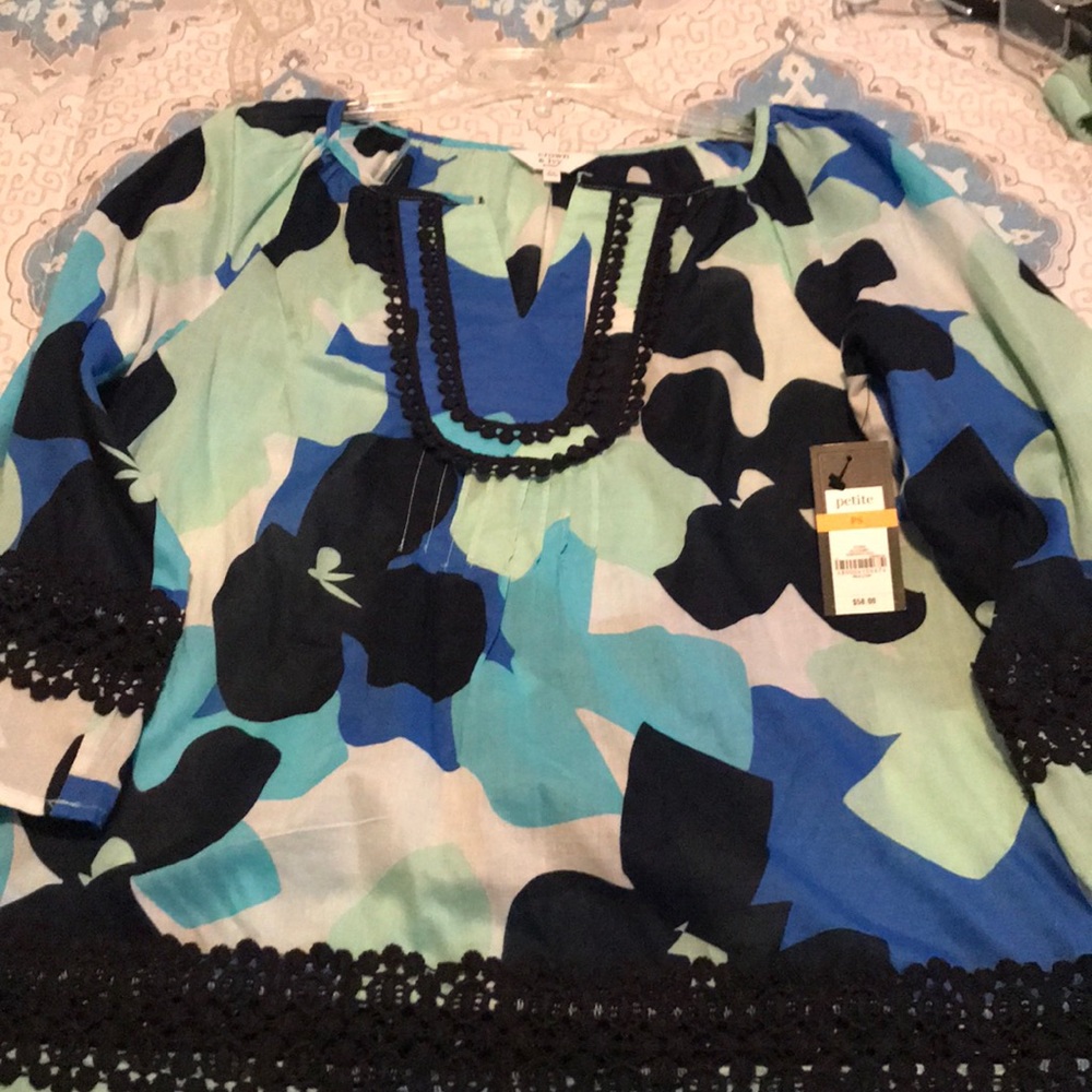 Crown & Ivy 3/4 Shirt **NWT**